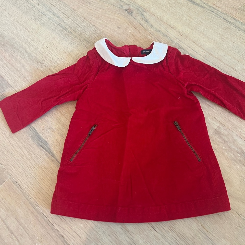 Baby gap corduroy red dress